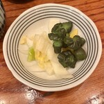 とんかつ河 - お新香