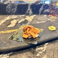 鉄板焼 摩天楼 東京スカイツリー・ソラマチ店 - 雲丹手巻き