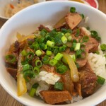 大島ラーメン あづまや - チャーシューメシセットはランチタイム250円
