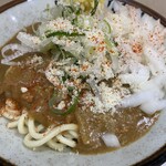 麺処 盛盛 - 汁なしカレーそば中華麺＋玉ねぎトッピング＋粉チーズかけて