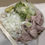麺処 盛盛 - 肉そば頭大盛り＋玉ねぎトッピング