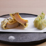 鮨 はくと - 活鮑の天ぷら