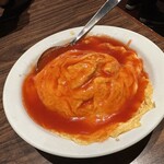 上海華龍 - 【2025.2.26(水)】ラーメンセット（担々麺＋天津飯）950円の天津飯