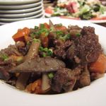 B級酒場まっちゃげ - 牛蒡と牛筋の煮物（5時間飲み放題）2014/05