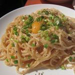 B級酒場まっちゃげ - カルボナーラ風パスタ（5時間飲み放題）2014/05