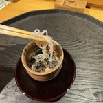 割烹 きさら - これをそうめん状に。さっぱりと食感はコリコリそのままに楽しめました。