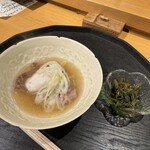 割烹 きさら - 隠岐牛 おネギとこれまた葉わさびが合う