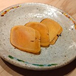 すしやのたい悟 - 自家製カラスミの炙り