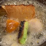 祇園ろはん - 冬野菜の温かい炊き合わせ◎  餡で炊く絶品な一品