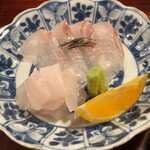 祇園ろはん - ヒラメのお造り◎ 歯ごたえ良く美味しかった。