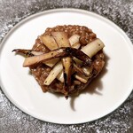 OTTO SETTE - ラッディキオタルティーボのリゾット、、、チーズかける前