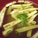 やすこの夢茶屋 - 茄子の味噌汁・自家製味噌で
