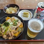 食事処かずみ - 親子丼 1,000円 , ノンアル 300円
