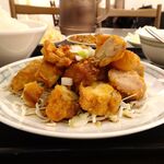 永楽 - 油淋鶏定食850円（ランチは、炒飯、麻婆豆腐ほか、食べ放題）