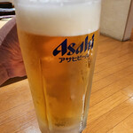 明秀苑 - まずは生ビール。