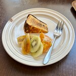 バルバルキッチンアメリ - 炙りバスクチーズケーキ(¥580)