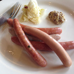 蔵元レストラン せきのいち - 一関ミートさんのマイスターソーセージ盛り1600円
                                ！