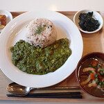 トーコーキッチン - サグチキンカレー 副菜二品、豚汁