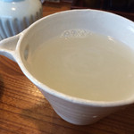 山介 - 蕎麦湯は手は加わっているが、粘度は加わっていません。