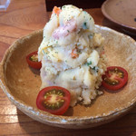 山介 - 山介ポテサラ（500円）、酒盗入りで実に深い味