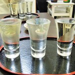 奥出雲 そば処 一福 - 島根地酒の飲み比べ