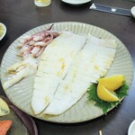 奥出雲 そば処 一福 - 白イカの一夜干し