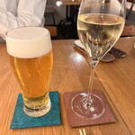 自家製パスタと炭火焼き Cinque5 - 生、スパークリング