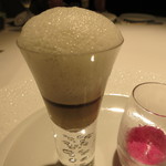 レフェルヴェソンス - 26年7月　石鰈、雲丹、キャビアドオーベルジーヌを2口で