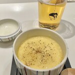 寿司とワイン サンフランスシコ - 濃厚な鶏出汁茶碗蒸し