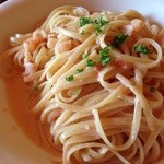 キアッソ - エビクリームのリングイネ 大盛り☆