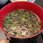 新和食 池端 - みそ汁♪