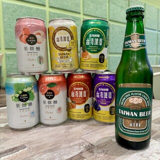 オススメは豊富な種類の台湾ビール！