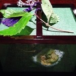 京 上賀茂 御料理秋山 - 八寸は虫籠で登場