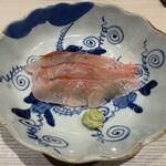 鮨 にし岡 - 神奈川県産神経〆の金目鯛