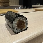 鮨 にし岡 - 干瓢巻き、ペアリングで鴨屎香（中国茶）