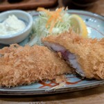 とん太 - アジフライは絶品です。700円
