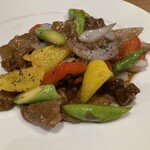 CHINESE DINING 瑞 - 蠔油牛肉片アップ