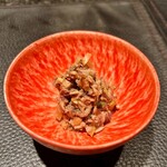 神楽坂 鉄板焼 向日葵 - タコのなめろう？違ってたらごめんなさい