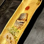 神楽坂 鉄板焼 向日葵 - 確か？ハモのグリル　丁寧な調理