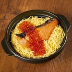 秋鮭の親子土鍋