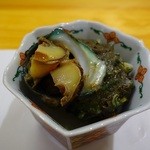 寿司光 - お通し（サザエ）