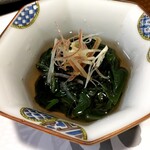 酒と食遊人 みなと - 金時草の酢の物