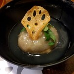 酒と食遊人 みなと - 蓮根饅頭