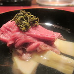 にくの匠 三芳 - 筍とヒレの椀