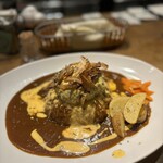 カレー屋SUN - ハンバーグチーズカレー