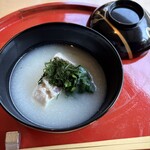 妙見石原荘 食菜石蔵 - 蕪のすり流し、甘鯛