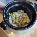 妙見石原荘 食菜石蔵 - 蕗のとうご飯