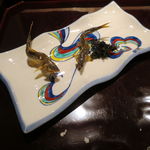 喰善 あべ - 琵琶湖の稚鮎、花山椒の佃煮と2