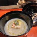 一石三鳥 - ズワイ蟹豆腐　菊芋すり流し
