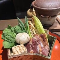 一石三鳥 別邸 - 津軽鴨しゃぶしゃぶ